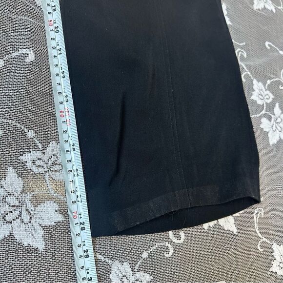 Vintage 80’s Chanel High Waisted Wide Leg Black Trousers - Picture 8 of 16